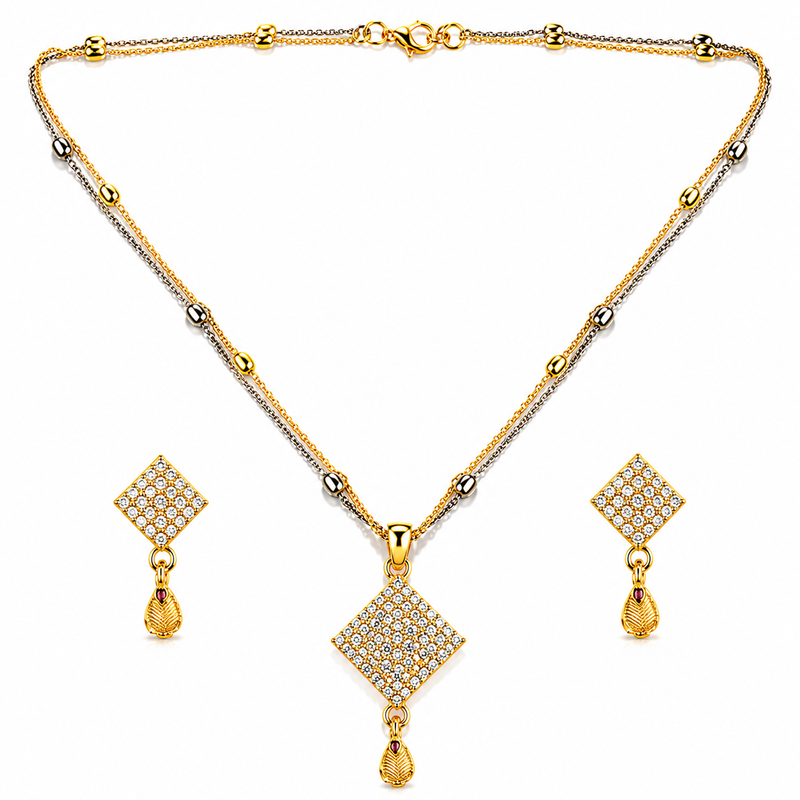 NXGOLD Luxe Radiance Dual-Tone Jewelry Set