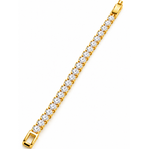 Designer Round Solitaire Tennis Bracelet for Women