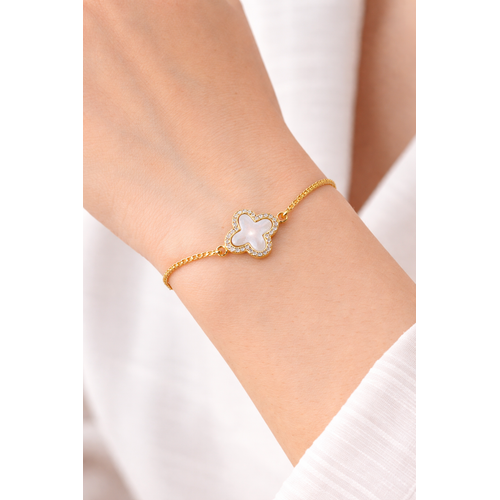 NXGOLD Plated Clover Bracelet for Women
