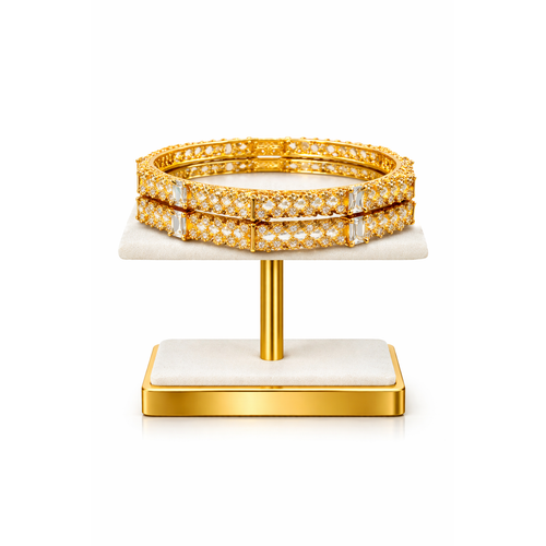 NXGOLD Stone Bangles for Women
