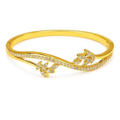 Butterfly Crystal Open Bracelet for Women & Girls