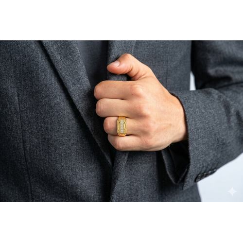 NXGOLD Regal Heritage Zircon Ring