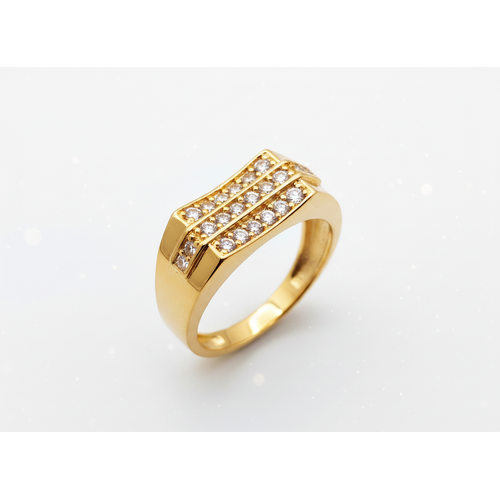 NXGOLD Luxe Triple Row Zircon Ring