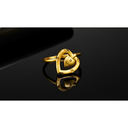 NXGOLD Double Heart Love Ring