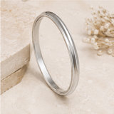 Classic 925 Sterling Silver Sleek Kada for Men & Women
