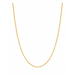 NXGOLD Minimalist Gold Link Chain with Bar For Unisex