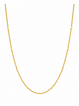 NXGOLD Minimalist Gold Link Chain with Bar For Unisex