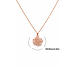 NXGOLD Elegant 360° Spin Flower Rose Gold Pendant Necklace