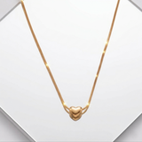 Elegant Gold Minimal Heart Pendant Necklace