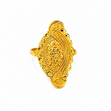 NXGOLD Traditional Floral Filigree Adjustable Ring for Women