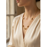 NXGOLD Bead Chain with Designer Barrel Charms for Women