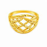 NXGOLD Elegant Interwoven Designer Ring for Women