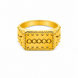 NXGOLD Royal Heritage Geometric Statement Ring for Men