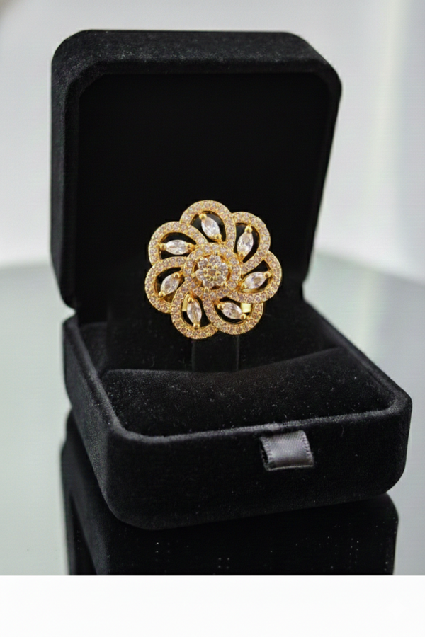 NXGOLD Trendy Floral Ring For Women