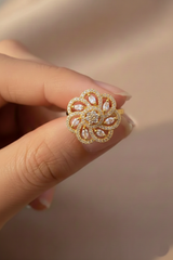 NXGOLD Trendy Floral Ring For Women