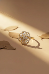 NXGOLD Trendy Floral Ring For Women