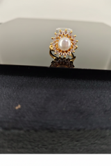 NXGOLD Pearl Flower Ring For Women