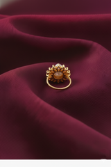 NXGOLD Pearl Flower Ring For Women