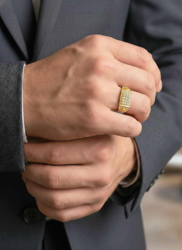 NXGOLD Mens Ring With Stone
