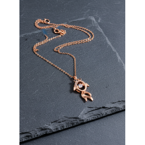 Elegant Turtle Shape Rose Gold Pendant Necklace for Women