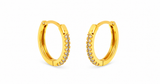 NXGOLD Diamond Hoop Earrings for Women & Girls