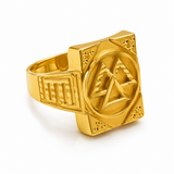 Royal Dynasty Triangle Signet Ring For Men