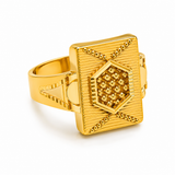 Royal Dynasty Hexagon Signet Ring For Men