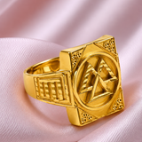 Royal Dynasty Triangle Signet Ring For Men
