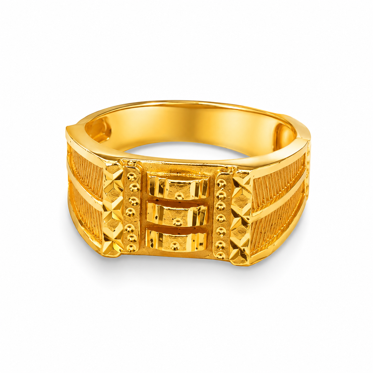 Royal Dynasty Armour Gold Ring for Men