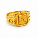 Royal Dynasty Square Gold Ring for Men