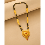 Elegant Bridal Heart Mangalsutra with Intricate Detailing
