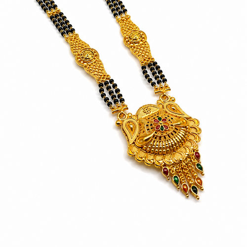 Premium Traditional Mangalsutra Necklace with Elegant Swan Design