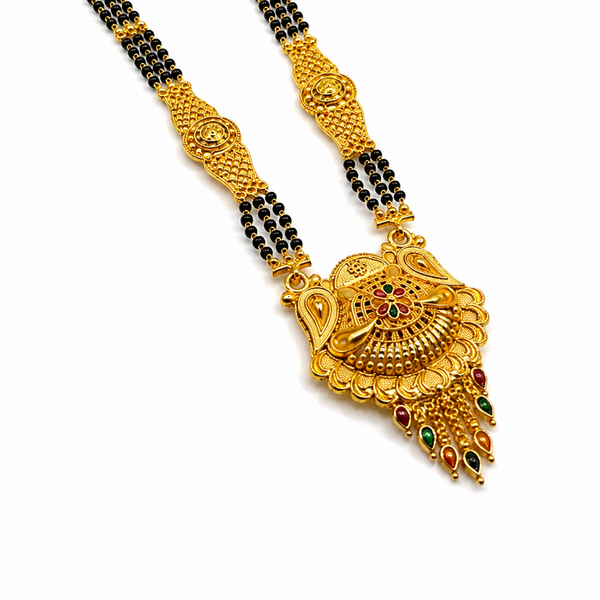 Premium Traditional Mangalsutra Necklace with Elegant Swan Design