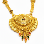 Royal Heritage Mangalsutra Necklace with Intricate Ornamental Pendant Design for Women