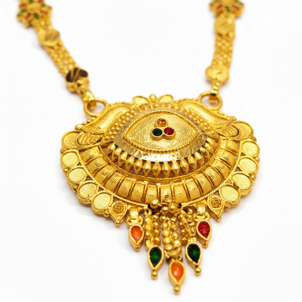 Royal Heritage Mangalsutra Necklace with Intricate Ornamental Pendant Design for Women