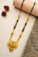 Traditional Black Bead Mangalsutra for Women