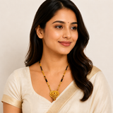 Traditional Black Bead Mangalsutra for Women