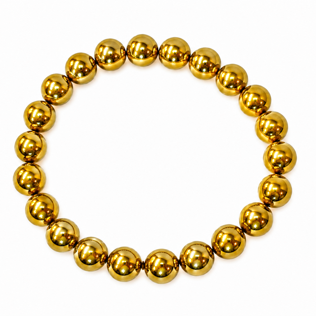NXGOLD Premium Gold Beaded Bracelet for Girls & Women