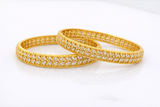 NXGOLD Trendy Diamond Cut Bangles For Women