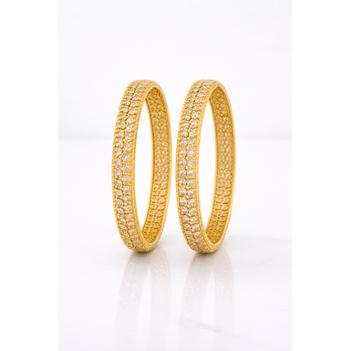 NXGOLD Trendy Diamond Cut Bangles For Women