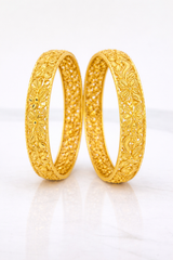 NXGOLD Trendy Traditional Floral Bangles For Women