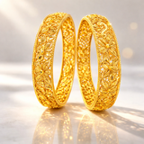 NXGOLD Trendy Traditional Floral Bangles For Women
