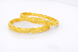 NXGOLD Trendy Floral Designer Bangles For Women
