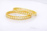 NXGOLD Trendy Stone Studded Bangles For Women