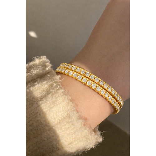 NXGOLD Trendy Stone Studded Bangles For Women
