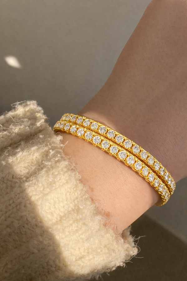 NXGOLD Trendy Stone Studded Bangles For Women