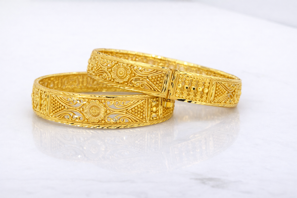 NXGOLD Traditional Gold Bangles For Women