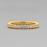 NXGOLD Full Eternity Cubic Zirconia Band Ring for Women