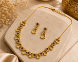 NXGOLD Scarlet Sparkle Gold-Plated Necklace Set