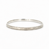 Premium 925 Sterling Silver Zigzag Pattern Kada Bracelet